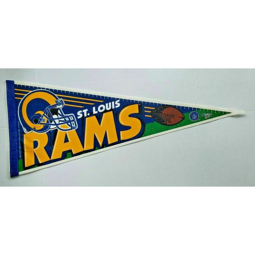 Rare‎ Vintage 1997 NFL Pennant St. Louis Rams WinCraft Sports 12" x 30" NOS